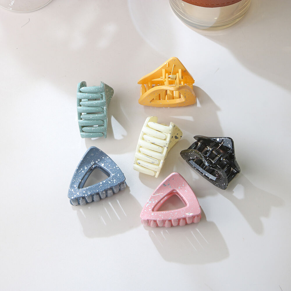 Simple Series Daily Polka Dots Geometric Shape Plastic Hair Claws Picture3