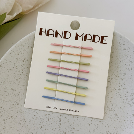 Simple Series Daily Solid Color Lines Metal Hair Clips