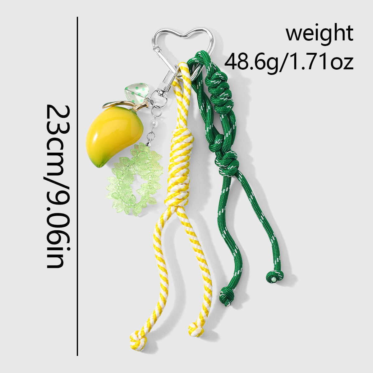 Simple Series Daily Heart Fruit Leaf Alloy Bag Charms h5Picture2