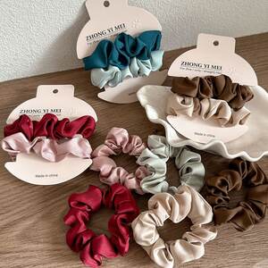 Simple Series Daily Solid Color Fabric Scrunchies h5 Picture2