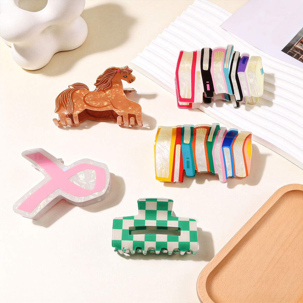 Simple Series Cute Animal Cartoon Mixed Color Pvc Unisex Hair Claws Picture2