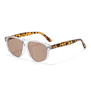 Simple Series Retro Solid Color Gradient Color Unisex Sunglasses h5 Picture3