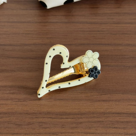 Romantic Series Daily Heart Bow Knot Polka Dots Acetate Hair Clips