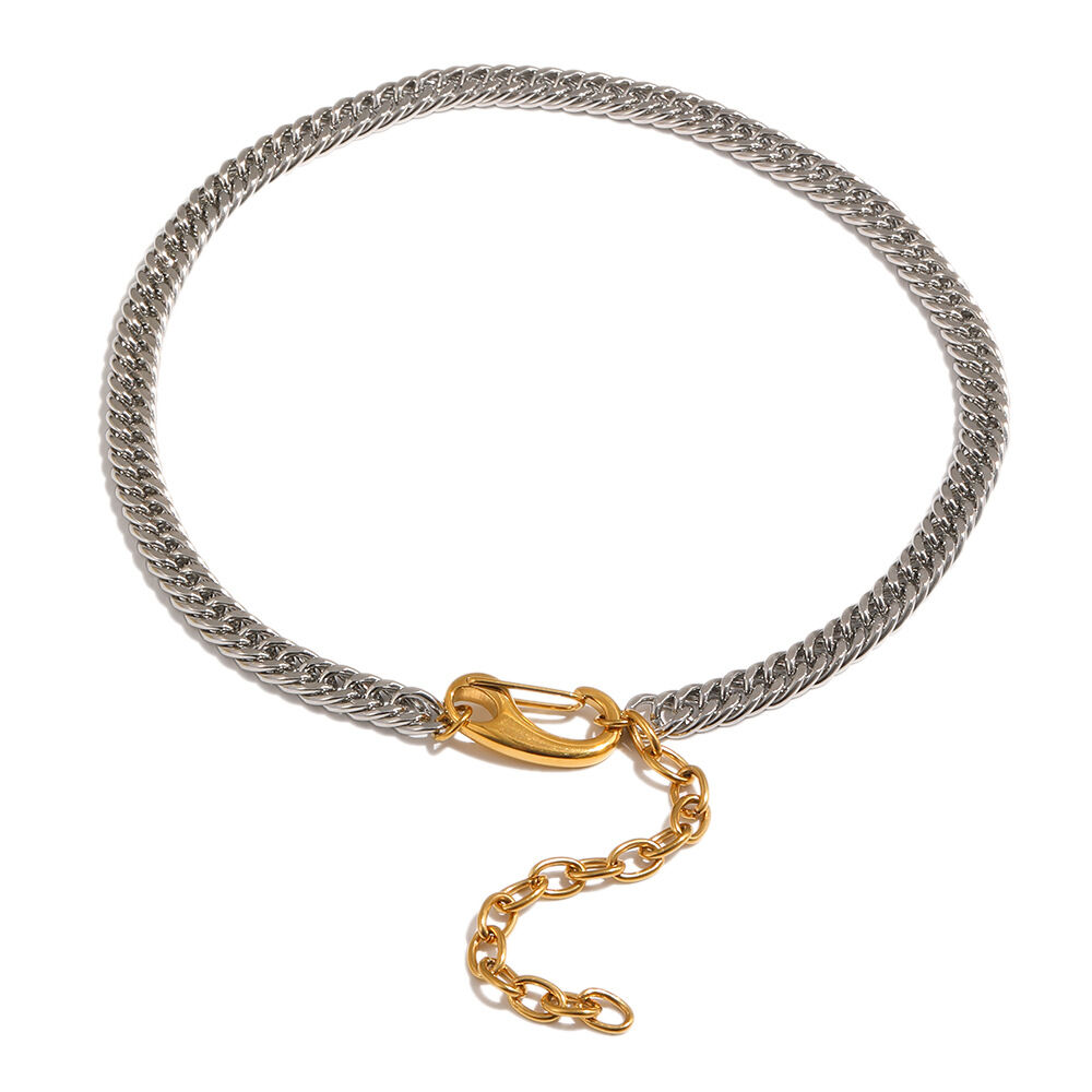 Classic Chain Stainless Steel Waterproof Women's Chain Necklaces h5 Picture4