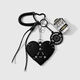 1 Black Heart Keychain