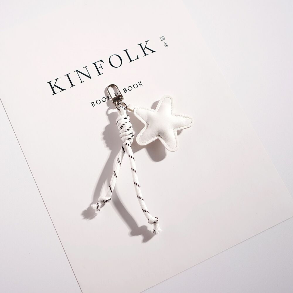 Simple Series Daily Solid Color Twist Oceanic Style Star Pu Bag Charms