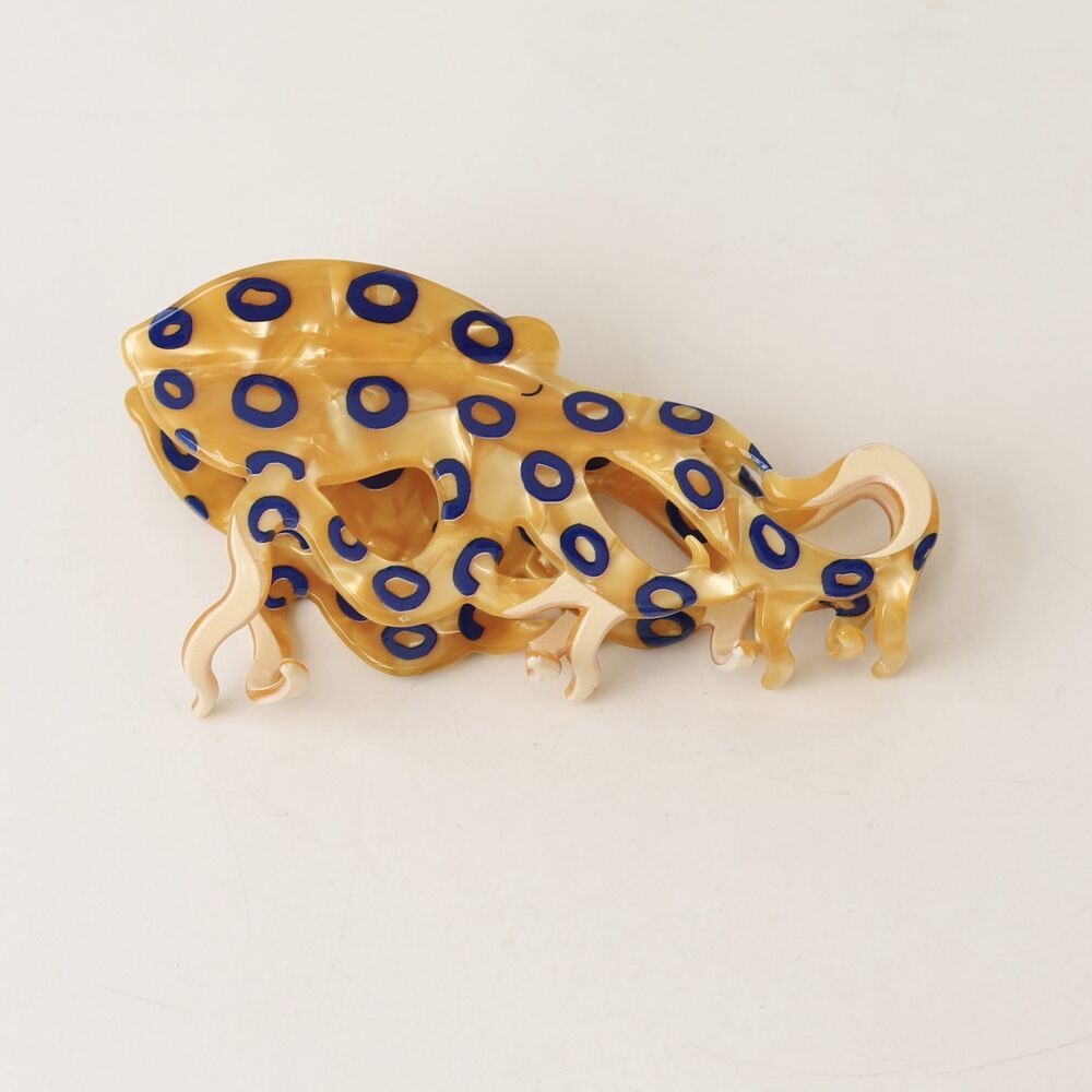 Simple Series Cute Solid Color Oceanic Style Polka Dots Octopus Acetate Hair Claws