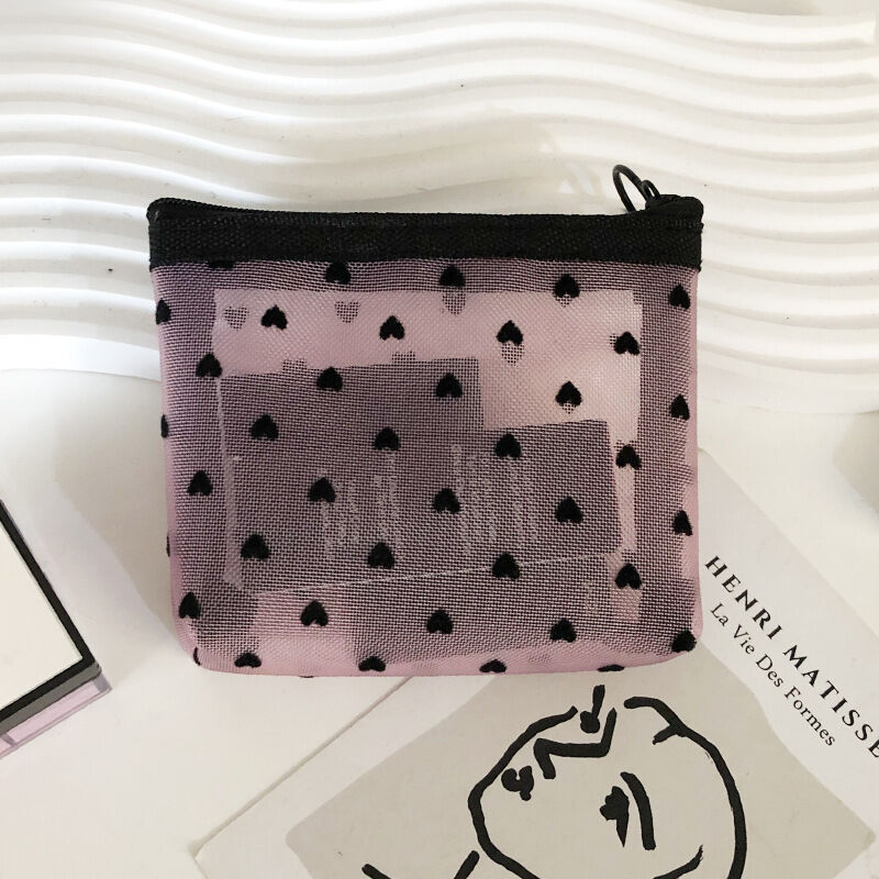 Simple Series Daily Heart Polyester Makeup Bags