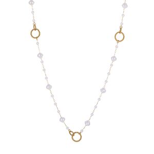 Collana da donna Simple Series Daily Heartt Chain in acciaio inossidabile impermeabile color oro h5 Immagine5