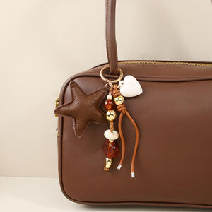 Simple Series Casual Heart Twist Beads Star Pu Bag Charms h5 Picture2