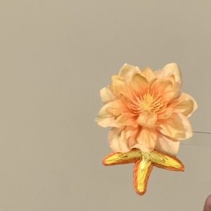 Simple Series Vacation Flower Shell Fabric Women's Hair Clips h5 Picture2