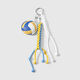 One multi-colored volleyball keychain Picture5