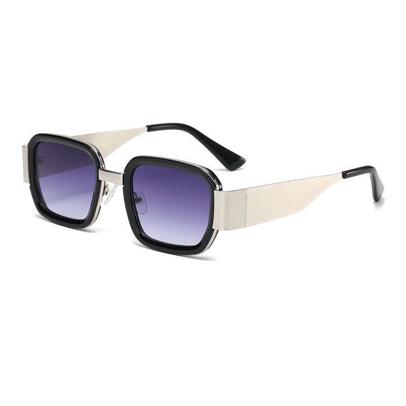 Simple Series Elegant Mixed Color Gradient Color Unisex Sunglasses 2