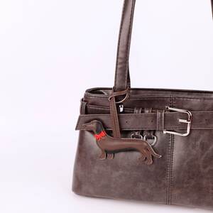 Simple Series Cute Dachshund Mixed Color Pu Bag Charms h5 Picture3