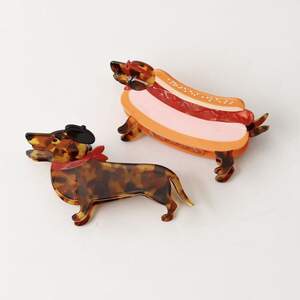 Simple Series Cute Dachshund Cartoon Acetate Hair Claws h5 Picture4