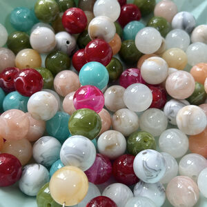 1 Piece Gradient Color Acrylic Jewelry Beads(20mm) h5 Picture2