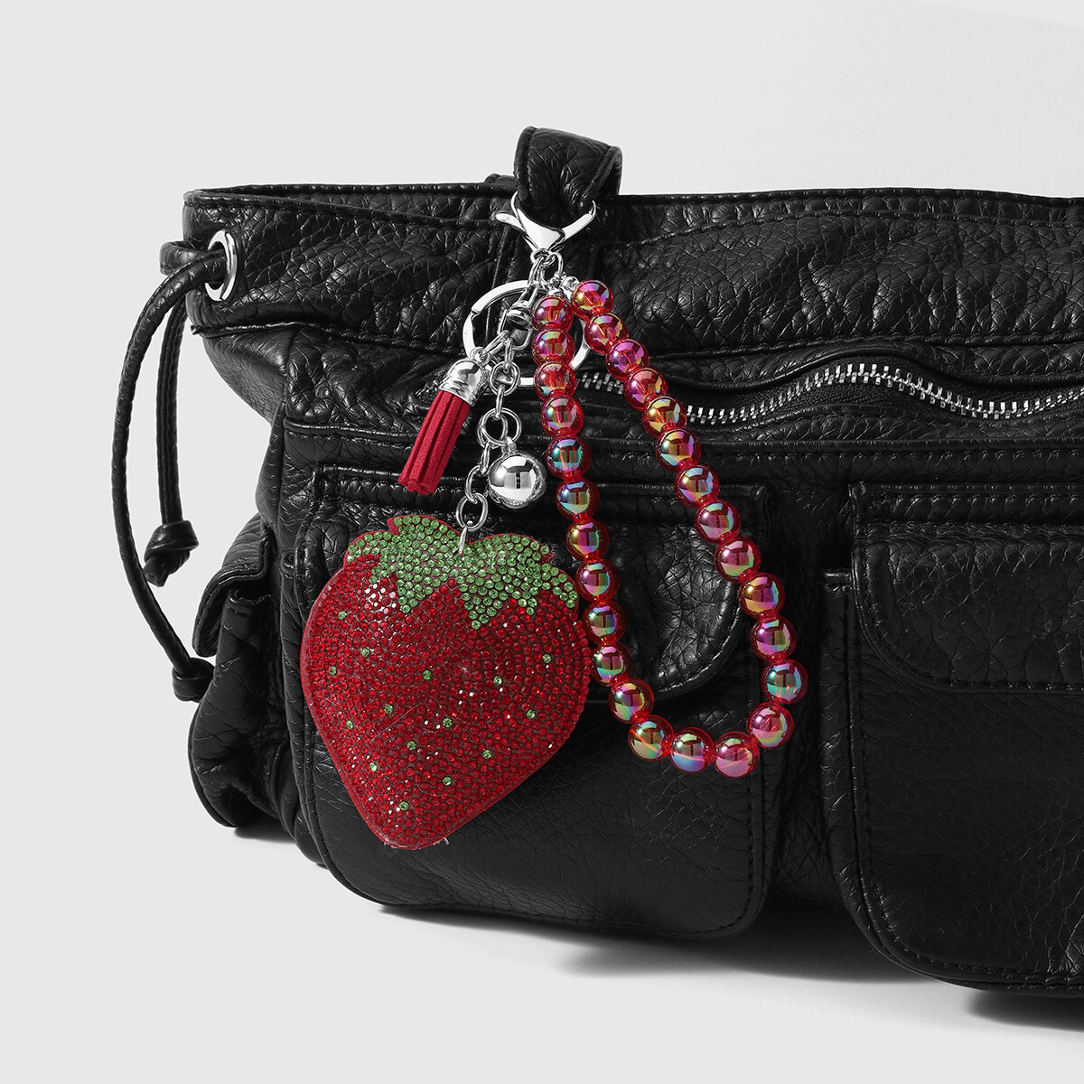 Ciondoli per borse in pelle Simple Series Retro Flower Twist Strawberry h5 Immagine4