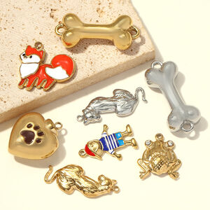 Classic Cute Diy Animal Stainless Steel Waterproof Gold Color Women's Pendants h5 Picture2