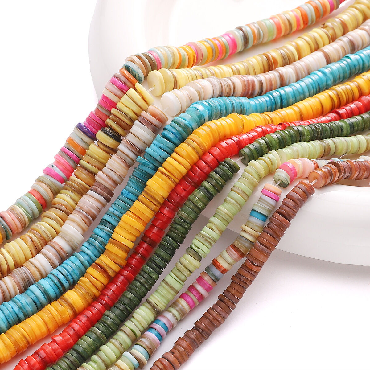 Simple Series Diy Irregular Shape Circle Sea Shells Shell Jewelry Beads