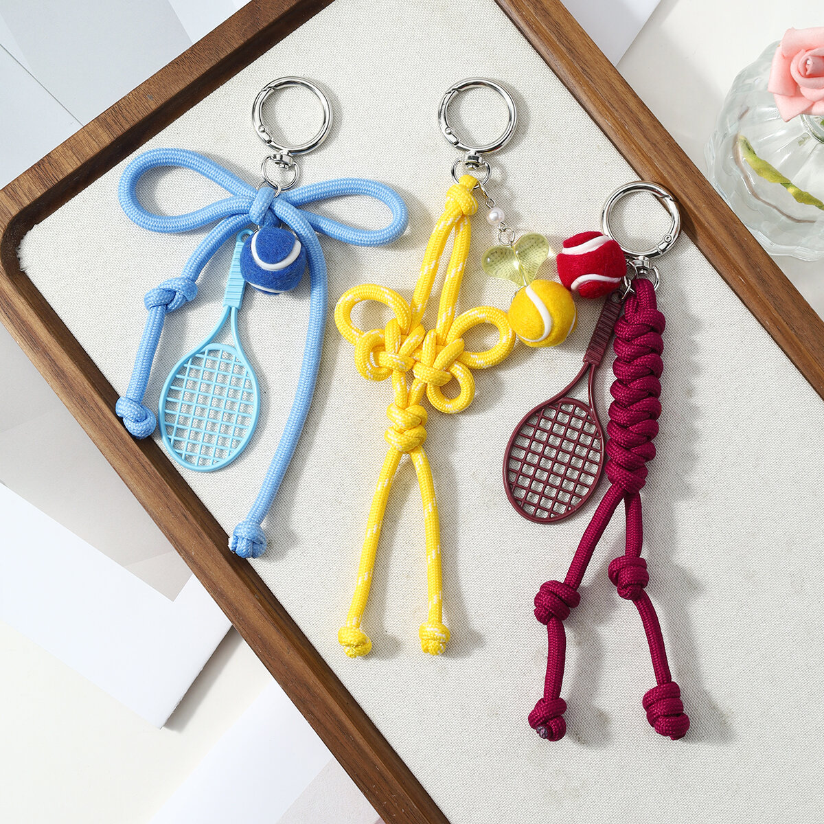 Simple Series Sports Bow Knot Twist Cartoon Alloy Bag Charms Picture3