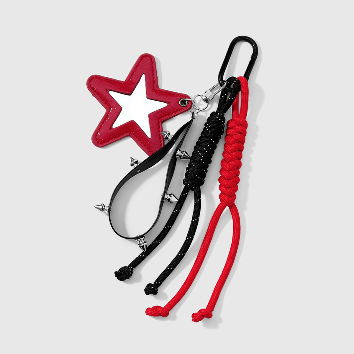 Simple Series Retro Twist Star Rivet Leather Bag Charms h5 Picture4