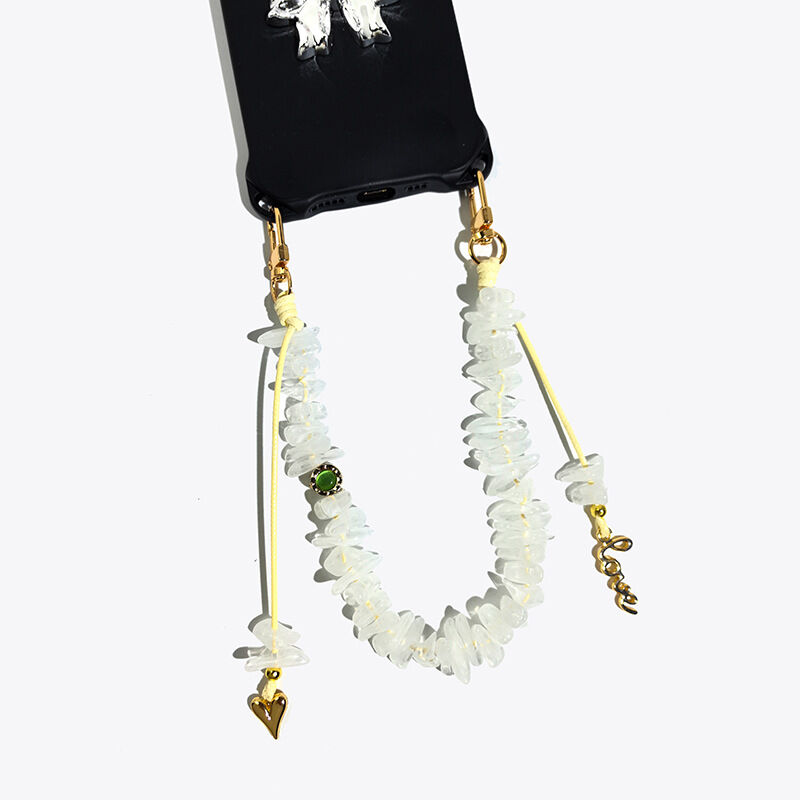 Romantic Series Daily Letter Heart Beads Acrylic Phone Chain Picture2