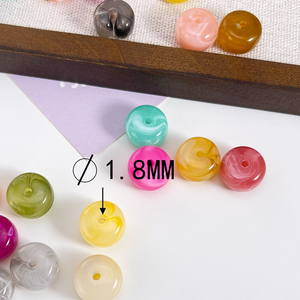 1 Piece Gradient Color Acrylic Jewelry Beads Picture4