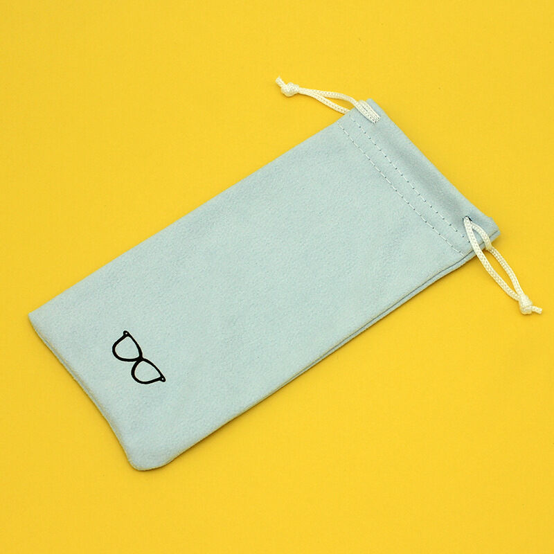Simple Series Daily Solid Color Suede Sunglasses Storage Bags h5 