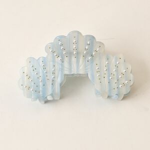 Simple Series Vacation Solid Color Oceanic Style Shell Gradient Color Acetate Artificial Pearl Hair Claws h5