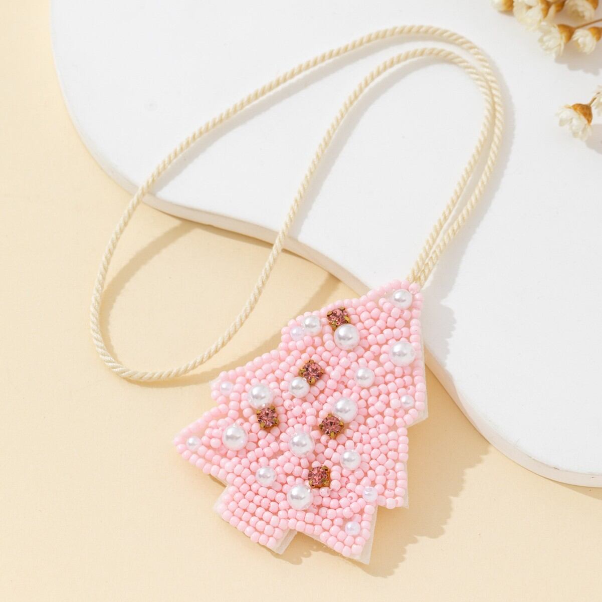 Luxurious Series Daily Christmas Beads Fabric Bag Charms Picture4