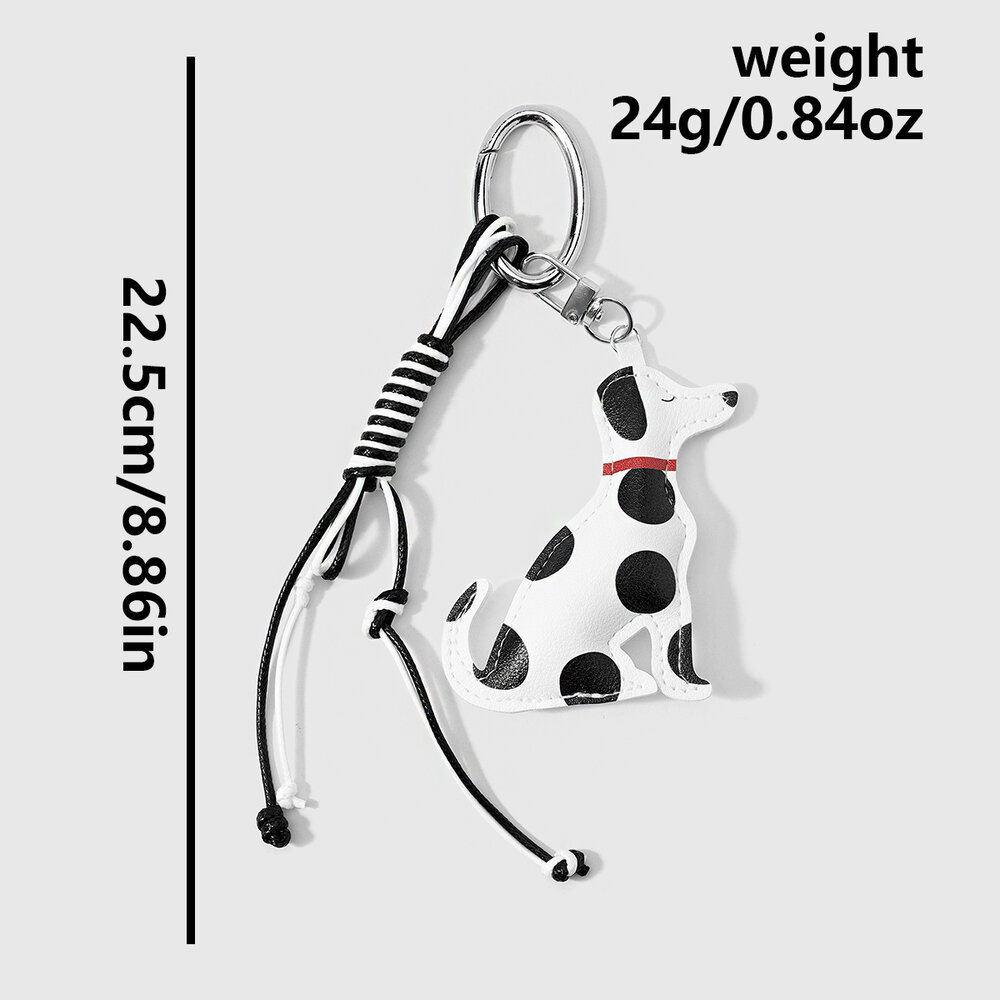 Simple Series Cute Puppy Twist Cartoon Star Leather Bag Charms h5Picture2