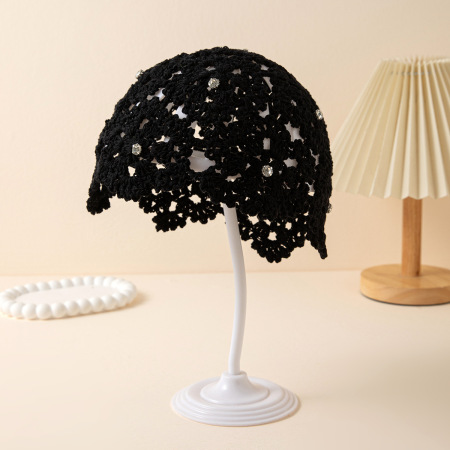 Cappello Simple Series Daily in cotone intrecciato a mano, tinta unita, traforato.