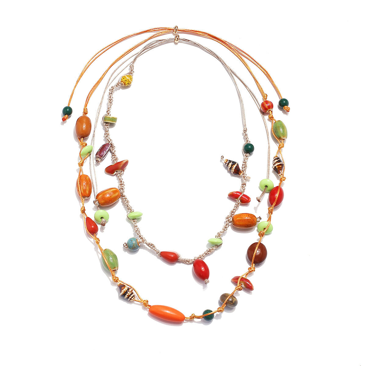 Vacation Beads Resin Women's Braided Necklaces h5 Picture2