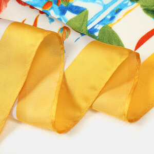 Simple Series Natural Fruit Leaf Polyester Summer Scarves h5 Picture5