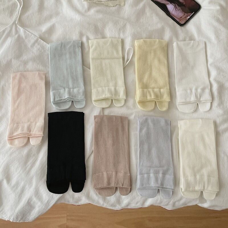 Elegante, einfarbige Socken mit hohem Bund, mittelhoch geschnitten h5Bild2