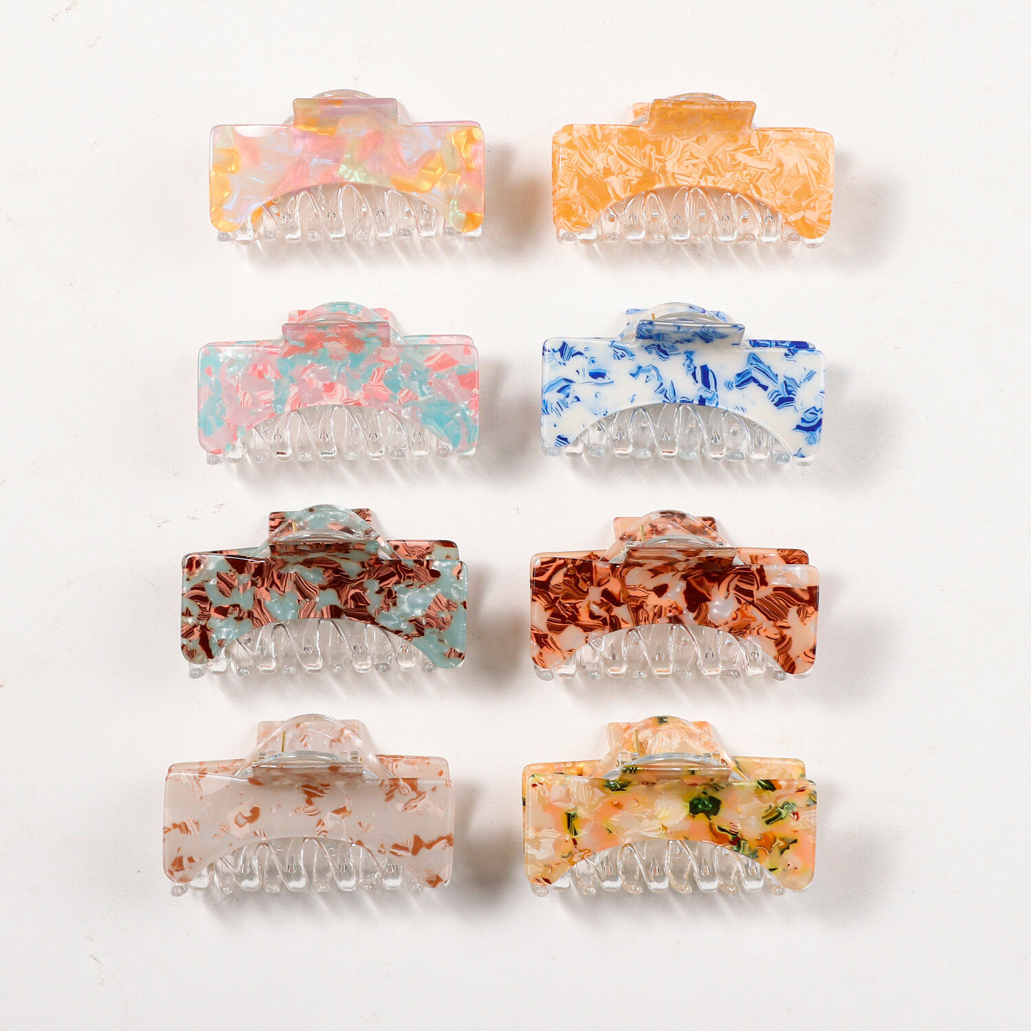 Simple Series Daily Gradient Color Pvc Hair Claws 2