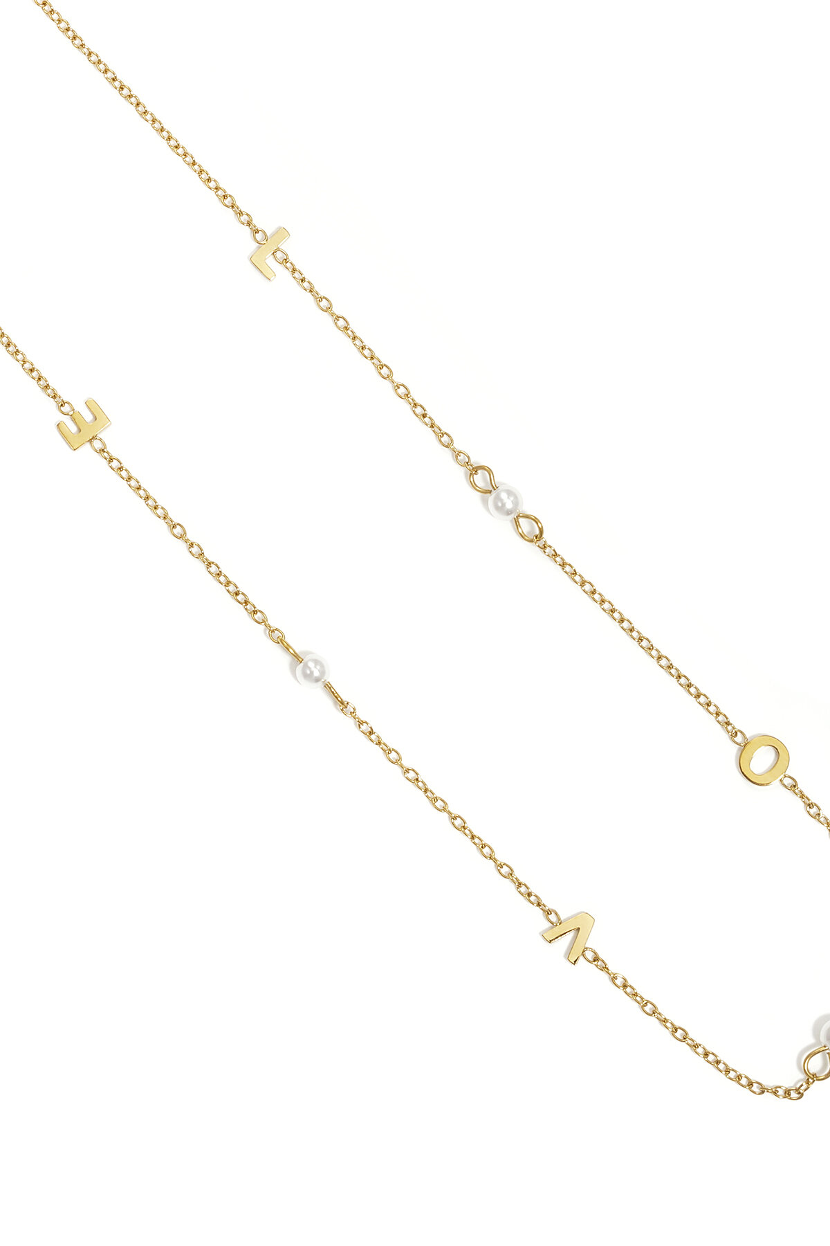 Stainless Steel Chain Necklaces Letter Simple Daily Simple Series Women's jewelry h5 Picture2