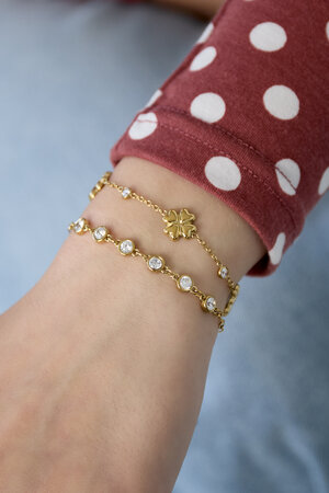 Bracelet en acier inoxydable à maillons simples, collection Daily Simple, bijoux pour femmes h5 Image2