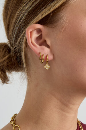 Small earring with clover h5 Picture2