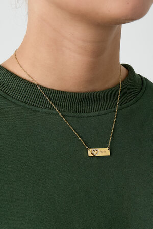 Ketting met plaatje en hart h5 Afbeelding3