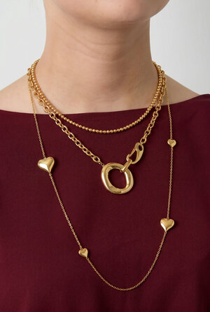 Chain with organic and oval-shaped front clasp h5 Picture2