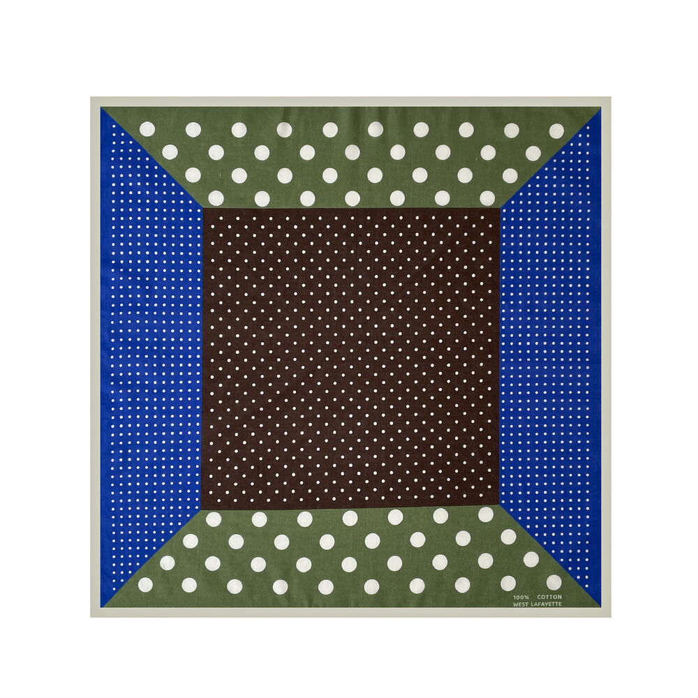 Bufandas de verano para mujer de algodón con estampado sencillo de lunares en colores variados. h5Imagen3