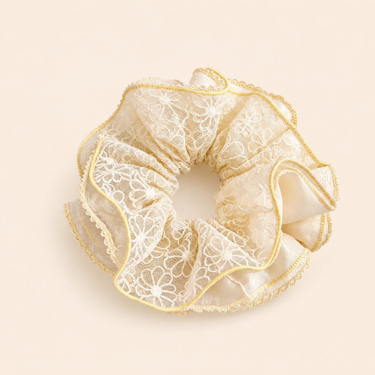 Simple Series Daily Flower Solid Color Fabric Scrunchies 2