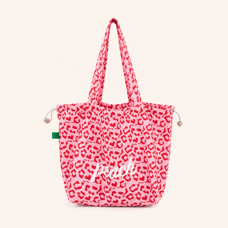 Casual Style Printed Letter Solid Color Leopard Print Canvas Women's Tote Bag