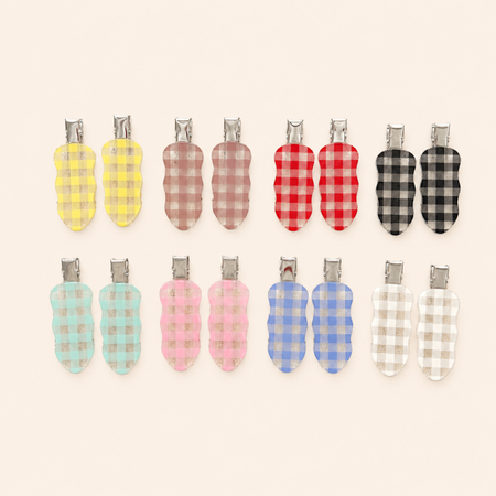 Simple Series Daily Plaid Acetate Hair Clips