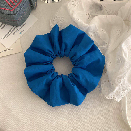 Simple Series Daily Flower Solid Color Circle Polyester Scrunchies