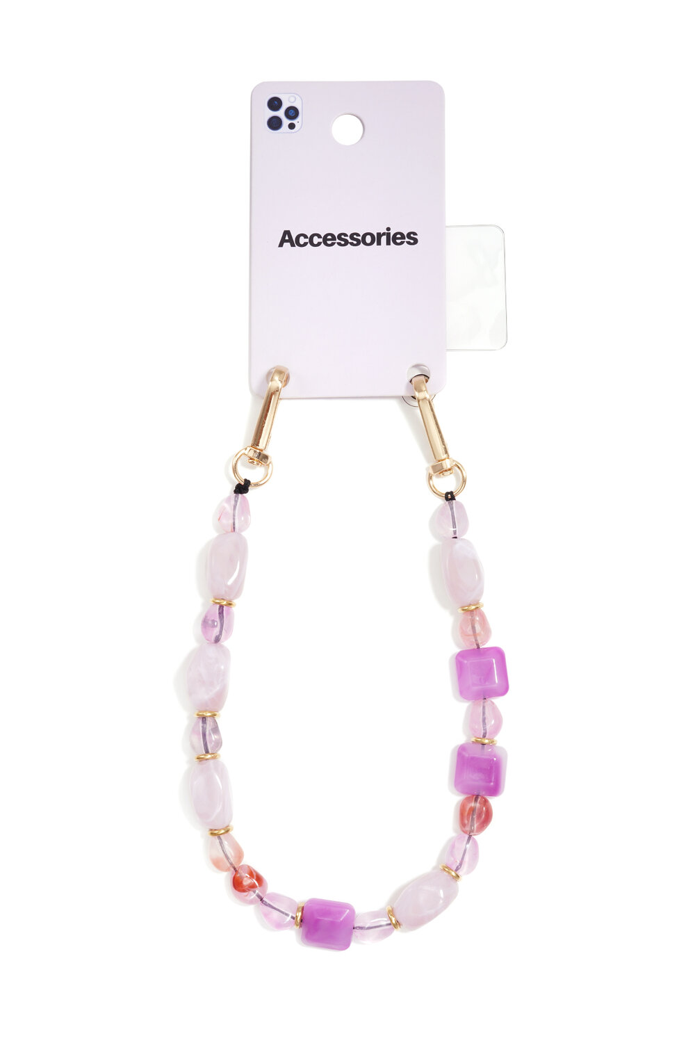 Chaîne de téléphone en perles acryliques décontractées, accessoires du quotidien h5Image3