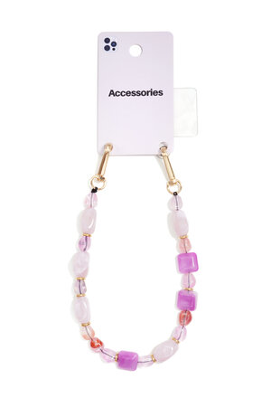 Chaîne de téléphone en perles acryliques décontractées, accessoires du quotidien h5 Image3