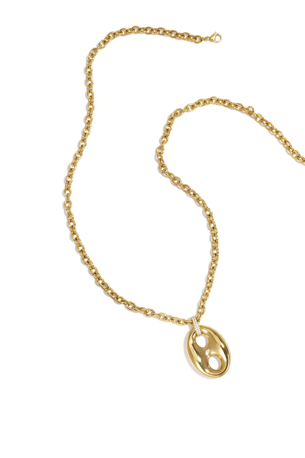 Stainless Steel Long Necklaces Irregular Shape Simple Daily Simple Series Women's jewelry
