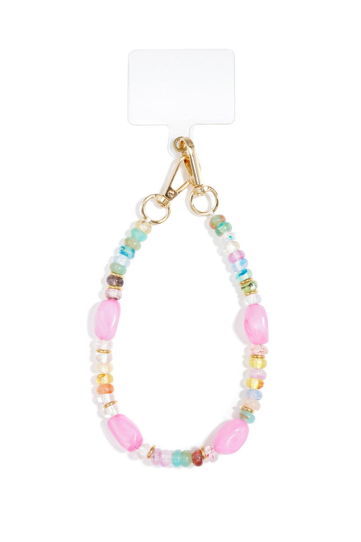 Chaîne de téléphone en perles acryliques simples, accessoires du quotidien